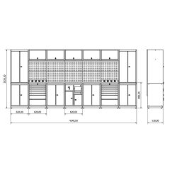 4.3 Metre Modüler Çalışma Tezgahı İE.36.18.34